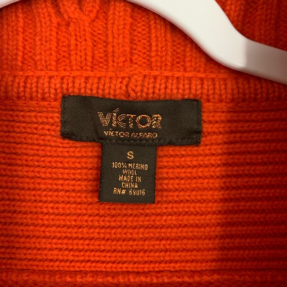 Victor Alfaro Knit Merino Wool Cardigan Sw… - Picture 4 of 5
